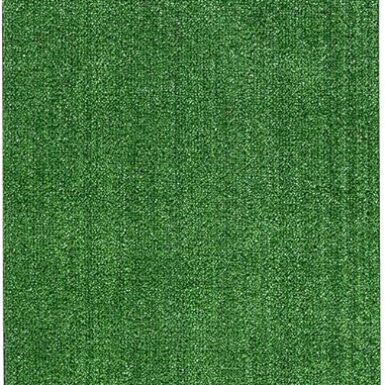 Ottomanson Artificial Grass Outdoor Runner Rug 2'7" x 10' – Waterproof Astro Turf with Drainage Holes – Patio & Lawn Decoration, Easy-Clean Dog Grass Mat | Waterproof Fake Grass Turf Runner for Patio, Porch & Lawn, Indoor Outdoor Astro Turf Rug with Drainage Holes, UV Resistant
